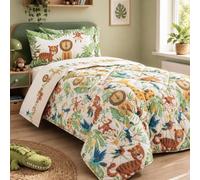 Caleffi Trapunta Singola Tropical in 100% Cotone 165x265 cm Made in Italy