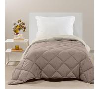 Caleffi Trapunta Singolo Invernale Microfibra 170x265 cm Piumino Caldo | piumino e piumone letto singolo, per inverno e mezza stagione, morbido, caldo, tinta unita, lavabile