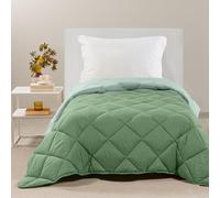 Caleffi Trapunta Singolo Invernale Microfibra 170x265 cm Piumino Caldo | piumino e piumone letto singolo, per inverno e mezza stagione, morbido, caldo, tinta unita, lavabile