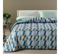 Caleffi Trapunta Still in Microfibra una piazza e mezza bluette