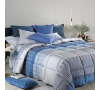 Caleffi - Trapunta Sydney Geometrico Singolo Blu