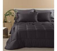 Caleffi | Trapunta Trapunta Raso Dreaming, in raso di cotone, Colore BLACK, MATRIMONIALE - 100% Cotone