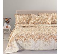 Caleffi Trapuntino Copriletto Trapuntato matrimoniale due piazze Chiara variante ambra