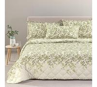 Caleffi Trapuntino Copriletto Trapuntato matrimoniale due piazze Chiara variante verde