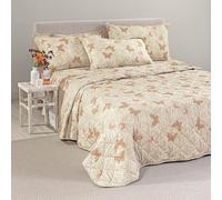 Caleffi Trapuntino Copriletto Trapuntato matrimoniale due piazze Marisol variante corallo