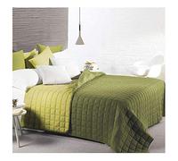 Caleffi TRAPUNTINO COPRILETTO Trapuntato Modern Letto Matrimoniale Microfibra (Verde)