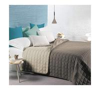 Caleffi TRAPUNTINO COPRILETTO Trapuntato Modern Tinta Unita Letto Singolo 1 Piazza (Tortora)