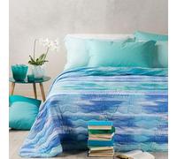 Caleffi Trapuntino Copriletto trapuntato singolo una piazza Laguna blu