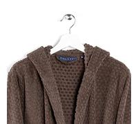 Caleffi Unisex - Adulto Accappatoio con Cappuccio, Caffè, L