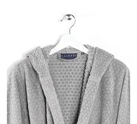 Caleffi Unisex - Adulto Accappatoio con Cappuccio, Grigio, XXL