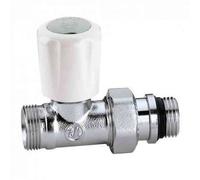 CALEFFI - Valvola termostatizzabile, attacchi diritti, per tubi in rame e plastica semplice e multistrato, att radiatore: 1/2"; att tubazione: 23p.1,5.