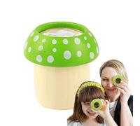 Caleidoscopi per bambini,Caleidoscopio di funghi | Giocattolo caleidoscopio di funghi in legno naturale | Giocattoli retrò portatili per telescopio per bambini, giocattoli per lo sviluppo delle scienz