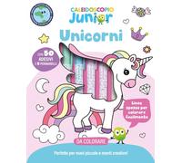 Caleidoscopio junior. Unicorni. Ediz. illustrata. Con 5 pennarelli colorati. Con Adesivi