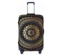 Caleidoscopio Mandala Trolley Valigia Copertura Protettiva Copertura Antigraffio Copertura Bagagli Copertura Protezione Dei Bagagli, 45-81 cm, Adatto per Viaggi, Viaggi di Lavoro, bianco, L