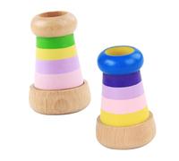 Caleidoscopio per Ragazzo Ragazza in Legno 2 Pezzi, Prisma Poliedrico | Giocattolo Educativo, Design a Lenti, per Ragazzo Ragazza Piccoli, Festa, Presa Facile e Sviluppo Mentale