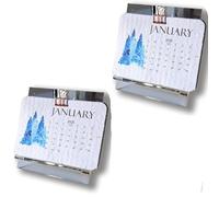 Calenda di semi d'amore piantabile eco-compatibile, 2026-12 mesi di carta di semi biodegradabili con fiori selvatici, pianificatore mensile sostenibile per l'organizzazione del tuo anno (2PC)