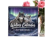 Calendar 12 Monthly Wolf Theme Family Planner Home intuitive planning feat