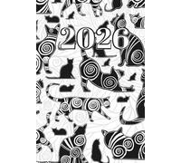 Calendar 2026 A5 Planner with cats, daily weekly and montlhy: Journal notebook: 100gsm Paper