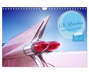 Calendar 2027 · UK Version · US classics Colorful rear views (Wall Calendar 2027