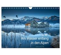 Calendar 2027 · US Version · Along the water in the Alps (Wall Calendar 2027 12"