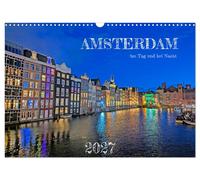 Calendar 2027 · US Version · Amsterdam by day and by night (Wall Calendar 2027 1