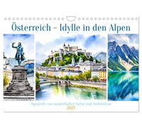 Calendar 2027 · US Version · Austria - Idyll in the Alps (Wall Calendar 2027 12"