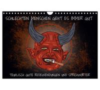 Calendar 2027 · US Version · Bad people always do well - Devilishly good sayings
