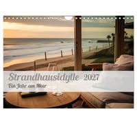 Calendar 2027 · US Version · beach house idyll (Wall Calendar 2027 12" × 8" land