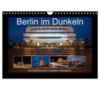 Calendar 2027 · US Version · Berlin in the dark (Wall Calendar 2027 12" × 8" lan