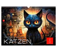Calendar 2027 · US Version · Cats - the night awakens (Wall Calendar 2027 17" ×