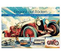 Calendar 2027 · US Version · Elegance on wheels (Wall Calendar 2027 12" × 8" lan