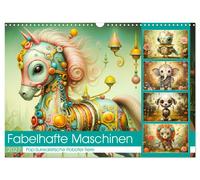 Calendar 2027 · US Version · Fabulous Machines. Pop surrealistic robot animals (