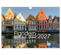Calendar 2027 · US Version · Flanders - city and beach (Wall Calendar 2027 12" ×