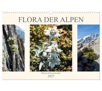 Calendar 2027 · US Version · Flora of the Alps (Wall Calendar 2027 17" × 12" lan