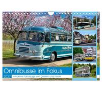 Calendar 2027 · US Version · Focus on buses (Wall Calendar 2027 12" × 8" landsca