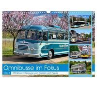 Calendar 2027 · US Version · Focus on buses (Wall Calendar 2027 17" × 12" landsc