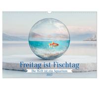Calendar 2027 · US Version · Friday is fish day (Wall Calendar 2027 17" × 12" la