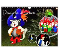 Calendar 2027 · US Version · German fairy tales (Wall Calendar 2027 12" × 8" lan