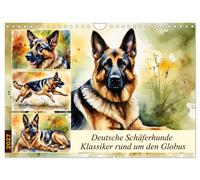 Calendar 2027 · US Version · German Shepherds - classics around the globe (Wall
