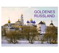 Calendar 2027 · US Version · Golden Russia (Wall Calendar 2027 17" × 12" landsca