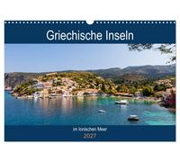 Calendar 2027 · US Version · Greek islands in the Ionian Sea (Wall Calendar 2027