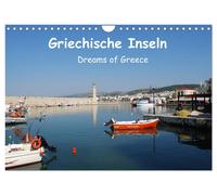 Calendar 2027 · US Version · Greek islands (Wall Calendar 2027 12" × 8" landscap