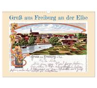 Calendar 2027 · US Version · Greetings from Freiburg on the Elbe (Wall Calendar