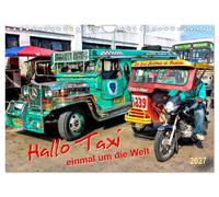Calendar 2027 · US Version · Hello cab - once around the world (Wall Calendar 20