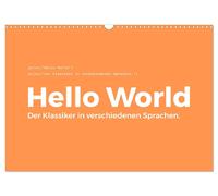 Calendar 2027 · US Version · Hello World - The classic in different languages. (