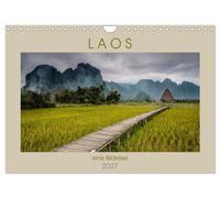 Calendar 2027 · US Version · Laos - a picture tour (Wall Calendar 2027 12" × 8"