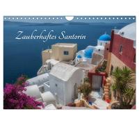 Calendar 2027 · US Version · Magical Santorini (Wall Calendar 2027 12" × 8" land