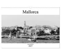 Calendar 2027 · US Version · Mallorca monochrom (Wall Calendar 2027 17" × 12" la