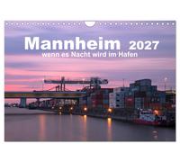Calendar 2027 · US Version · Mannheim 2027 - when night falls in the port (Wall