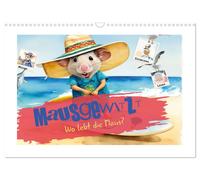 Calendar 2027 · US Version · Mausgewitzt - Where does the mouse live? (Wall Cale